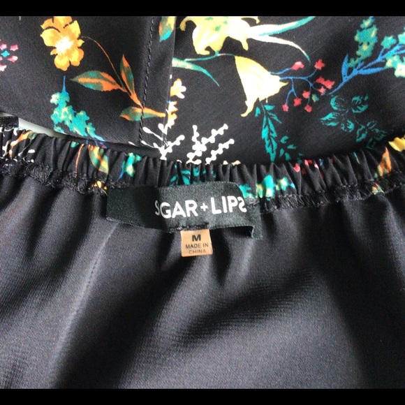 Sugarlips Floral Ruffle Sleeves  Dress M - Picture 3 of 3